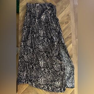 Animal Print Midi Skirt